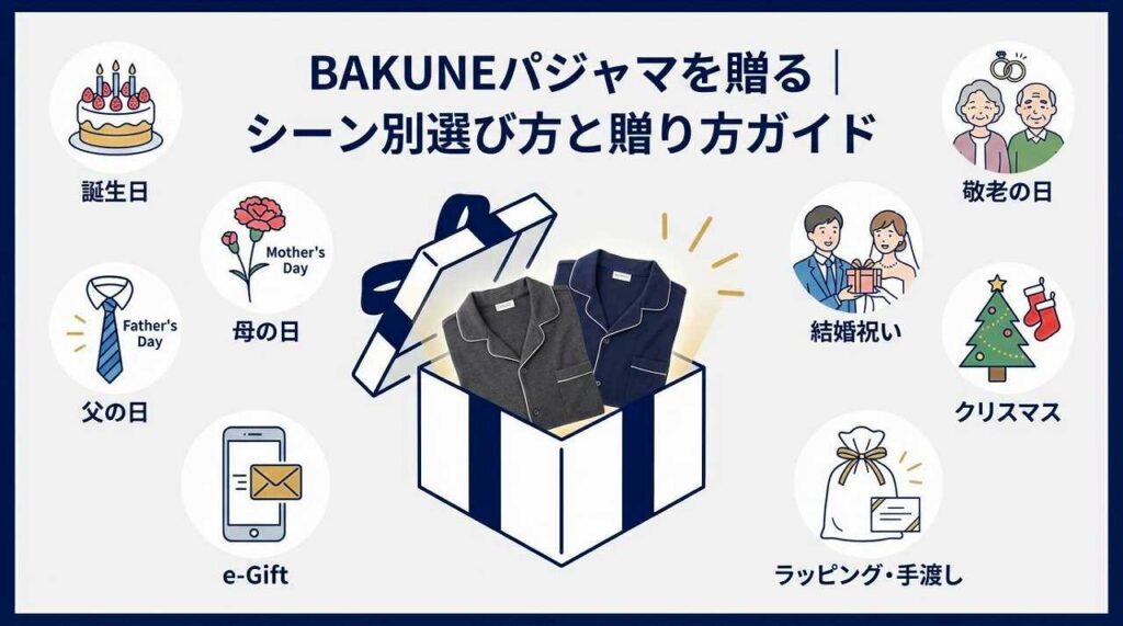 BAKUNEパジャマ リカバリーウェア　プレゼント