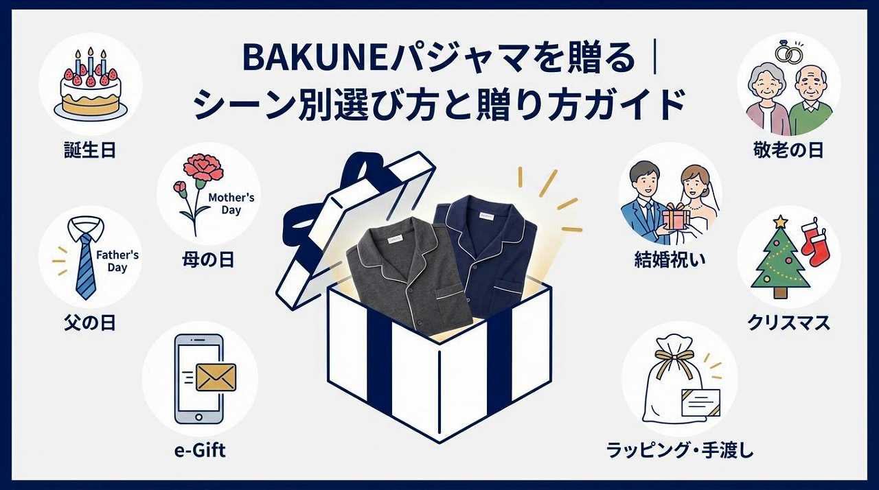 BAKUNEパジャマ リカバリーウェア　プレゼント