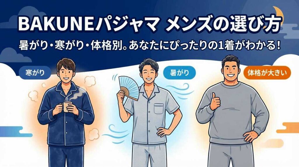 BAKUNEパジャマ リカバリーウェア　メンズ