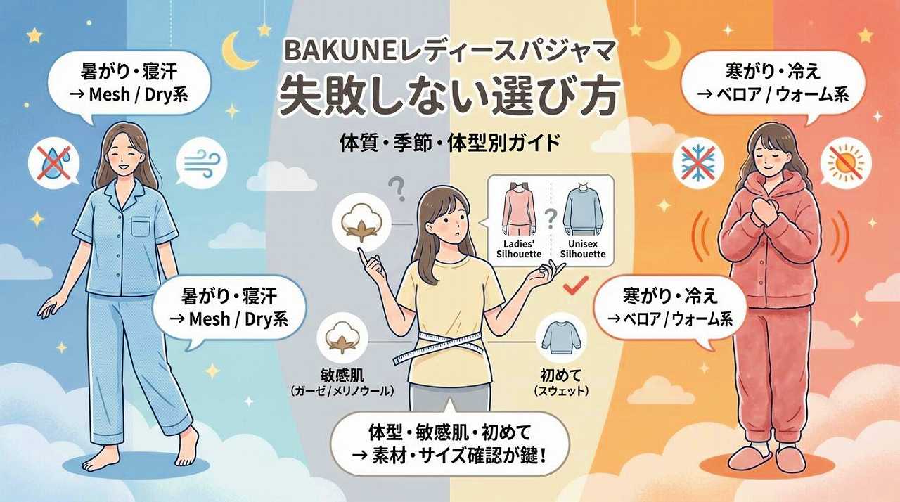 BAKUNEパジャマ リカバリーウェア　レディース