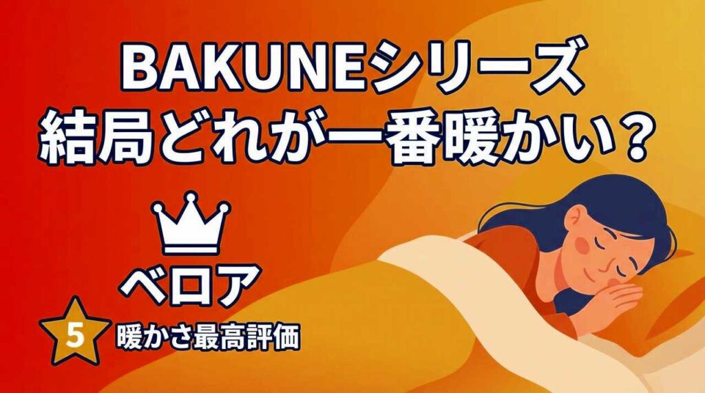BAKUNE　一番暖かい　ベロア
