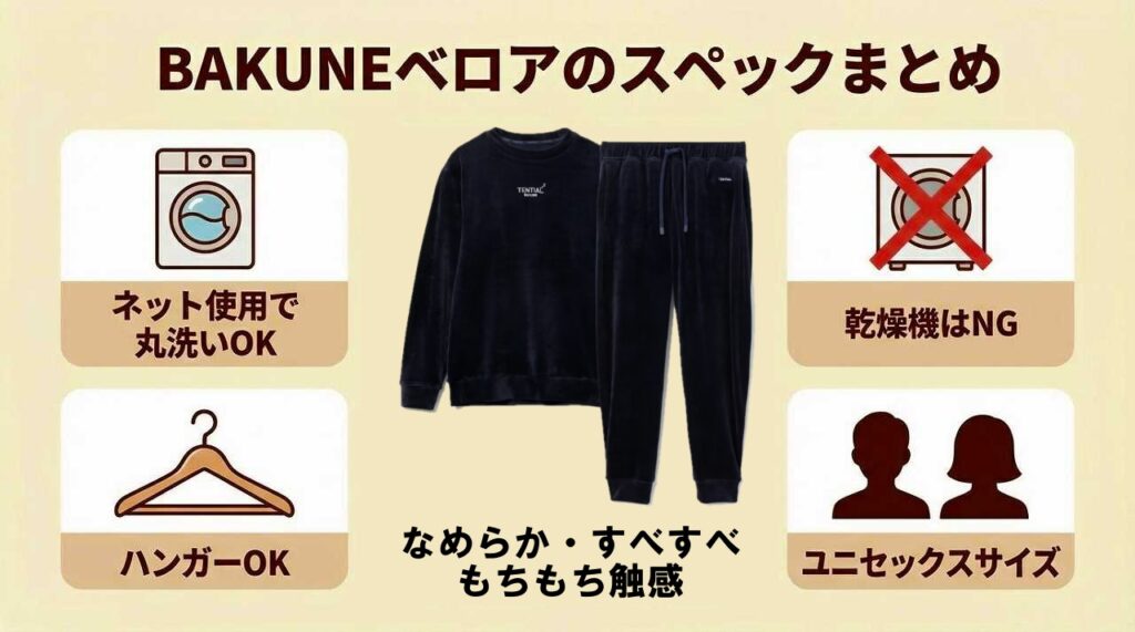 BAKUNE　一番暖かいベロア