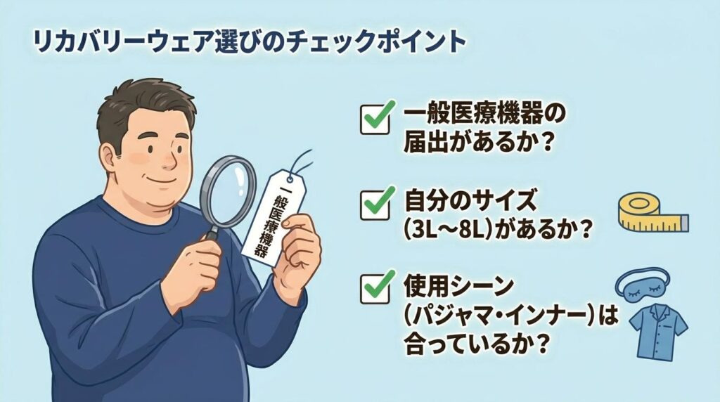 3L,4L,5L,6L,7L,8L対応！大きいサイズのリカバリーウエア