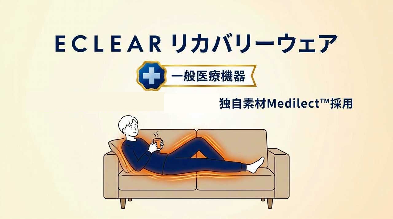 エレコムのリカバリーウェア「ECLEAR」とは?特徴と購入場所